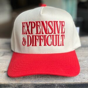 Red Expensive & Difficult Trucker Hat